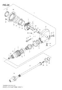 Propeller Shaft - Final Drive Gear (See Note)