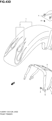 Front Fender (Vl800zk4)