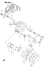 Rear Caliper (Model P/R)