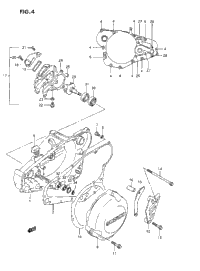 Crankcase Cover-Water Pump (K)