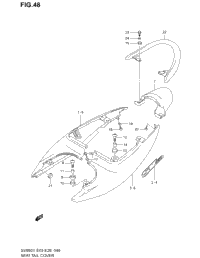 Seat Tail Cover (Model X)