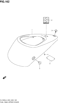 Fuel Tank Upper Cover (Vl1500bl4 E28)