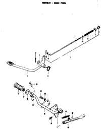 Footrest - Brake Pedal