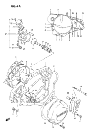 Crankcase Cover-Water Pump (L/M/N/P/R)