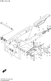 Rear Swingingarm (Dr-Z125:E28)