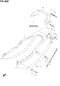 Seat Tail Cover (Gsf1200sk3)