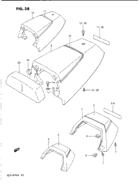 Seat Tail Cover (Model J)