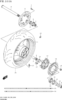 Rear Wheel (Gsx-R600z)