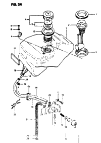 Fuel Tank (Model X : -F.No.3101003)