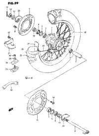 Rear Wheel (Model K/L/M)
