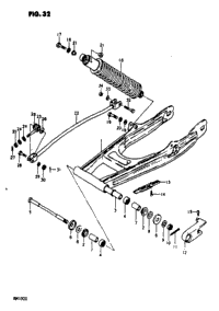 Rear Swinging Arm (Rm100n)