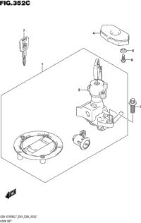 Lock Set (Gsx-S1000al7 E28)