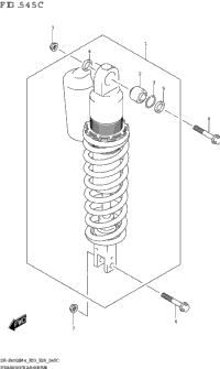 Rear Shock Absorber (Dr-Z400sm)