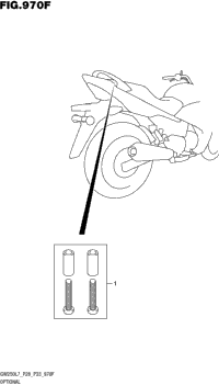 Optional (Hook Set Pillion Handle)
