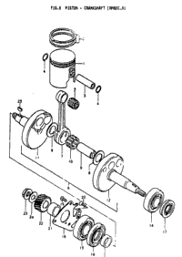 Piston - Crankshaft (Rm80c
