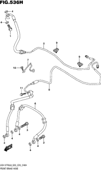 Front Brake Hose (Gsx-S750azl8 E33)