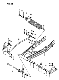 Rear Swinging Arm (Rm100t