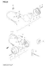 Turn Signal Lamp (Model T/V/W/Y/K1/K2/K3)