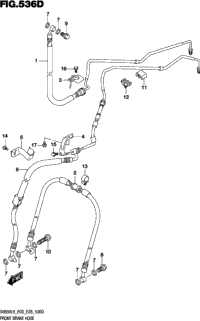 Front Brake Hose (Sv650al9 E33)