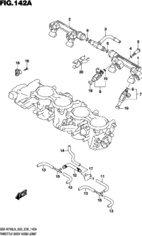 Throttle Body Hose/Joint (Gsx-R750l9 E03)
