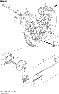Rear Wheel (Dr-Z125ll4 E33)
