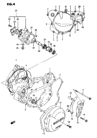 Crankcase Cover - Water Pump