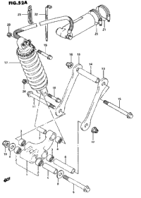 Rear Cushion Lever (Model R/S)