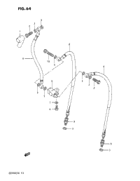 Front Brake Hose (Model F/G)
