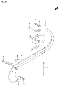 Rear Brake Hose (Gsf1200sav)