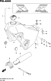 Fuel Tank (Dr-Z400sml8 E33)