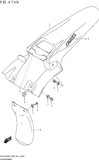 Rear Fender (Dr-Z125l:E33)