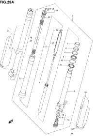 Front Fork Damper (Model K5/K6)