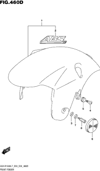 Front Fender (Gsx-R1000al7 E03) (Ysf,Yvz)