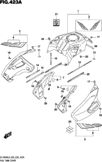 Fuel Tank Cover (Dl1000xal9 E03)