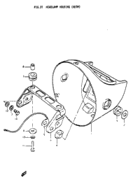 Headlamp Housing (Re5m)
