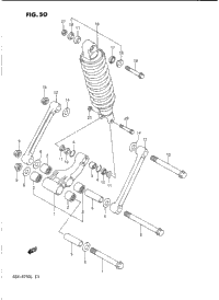 Rear Cushion Lever (Model J/K)