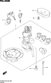 Lock Set (For Top Case,Side Case)