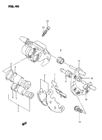 Front Caliper (Model K/L/M/N/P/R/S)