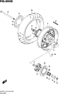 Rear Wheel (Dl650xal7 E03)
