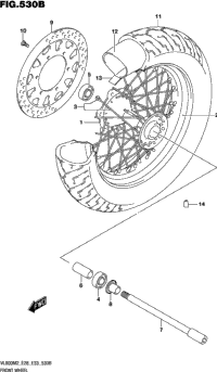 Front Wheel (Vl800t)