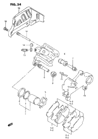 Rear Caliper (Model P/R)