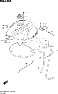 Fuel Tank (Gsx-R750z:(E03,E28))