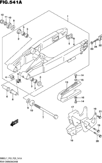 Rear Swingingarm (Rm85l7 P03)