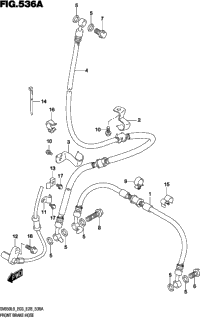 Front Brake Hose (Sv650l9 E03)
