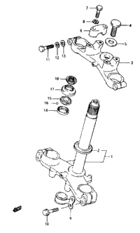 Steering Stem (Model G/H/J)