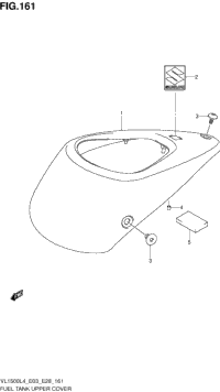 Fuel Tank Upper Cover (Vl1500bl4 E03)