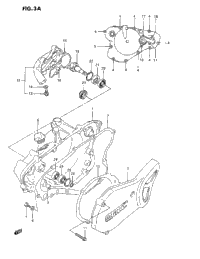 Crankcase Cover-Water Pump (K/L/M/N/P/R)