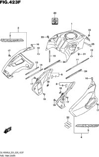 Fuel Tank Cover (Dl1000al8 E33) (For Yvb,Yww)