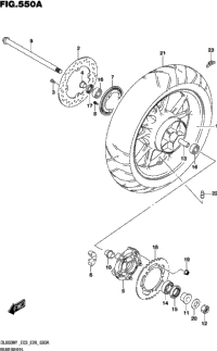 Rear Wheel (Dl650a)