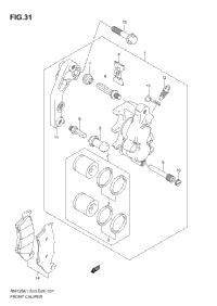 Front Caliper (Model K1/K2/K3/K4)